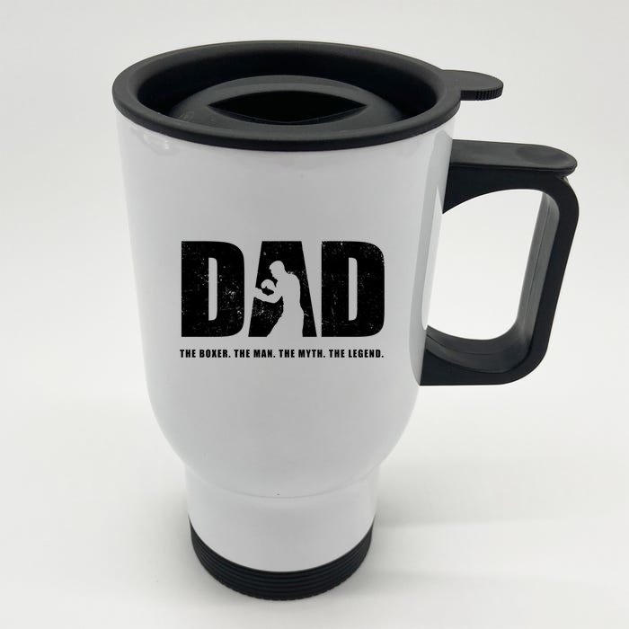 Boxer / Boxing Dad Boxing Great Gift Front & Back Stainless Steel Travel Mug