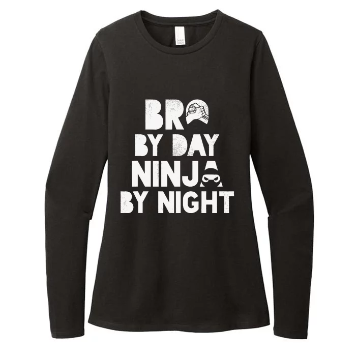 Bro By Day, Ninja By Night! Big & Little Brother Gift Tee Womens CVC Long Sleeve Shirt