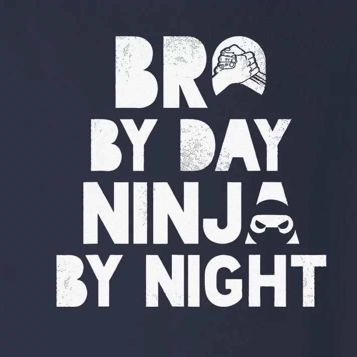 Bro By Day, Ninja By Night! Big & Little Brother Gift Tee Toddler Long Sleeve Shirt