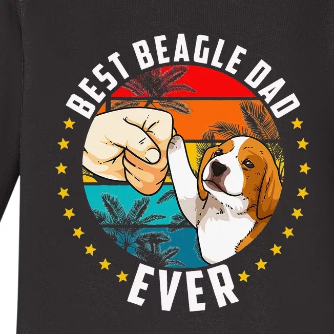 Best Beagle Dad Ever Baby Long Sleeve Bodysuit