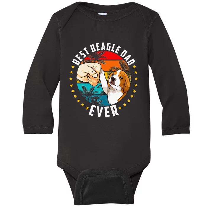 Best Beagle Dad Ever Baby Long Sleeve Bodysuit