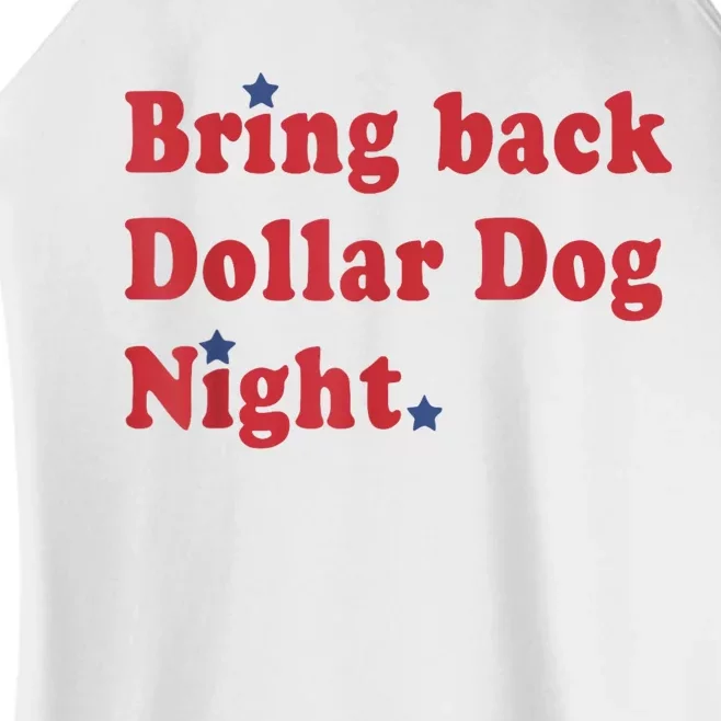 Bring Back Dollar Dog Night Stars Baseball Women’s Perfect Tri Rocker Tank