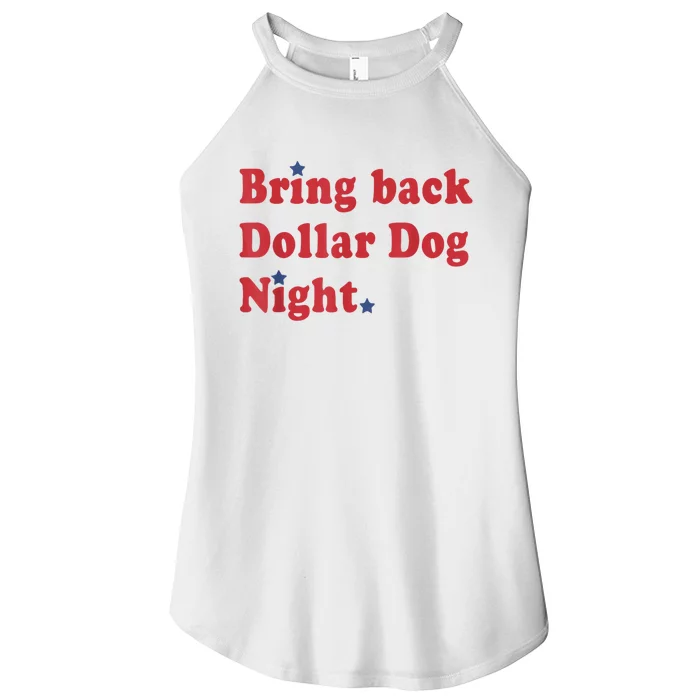 Bring Back Dollar Dog Night Stars Baseball Women’s Perfect Tri Rocker Tank