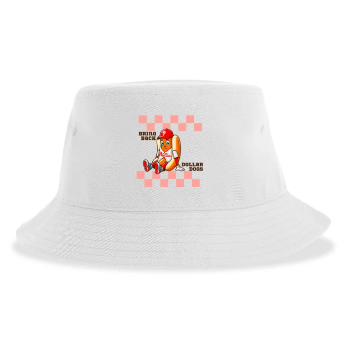 Bring Back Dollar Dogs Funny Philadelphia Baseball Sustainable Bucket Hat