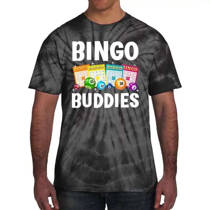 Bingo Buddies Design For Bingo Lover Bingo Player Tie-Dye T-Shirt