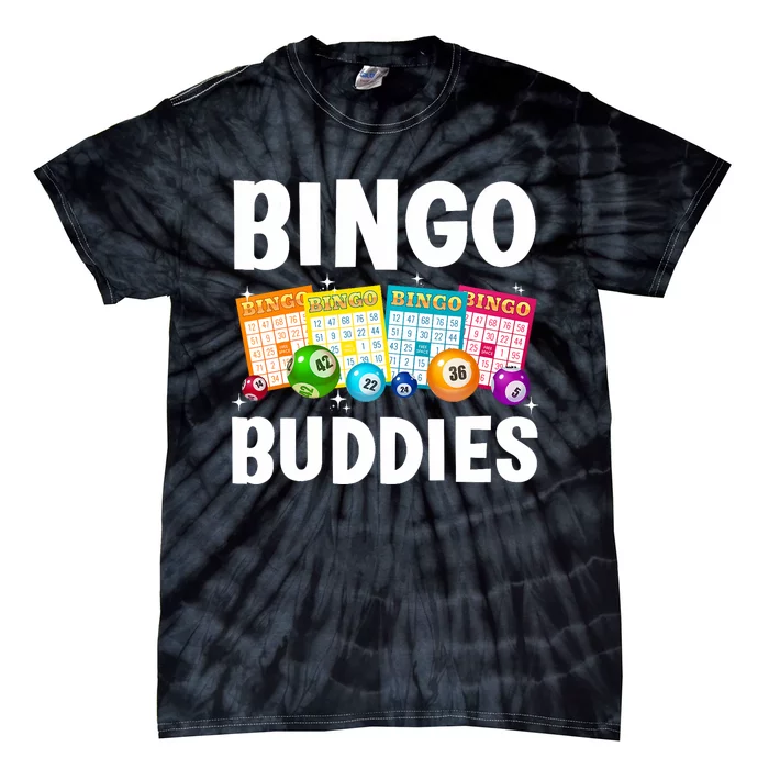 Bingo Buddies Design For Bingo Lover Bingo Player Tie-Dye T-Shirt