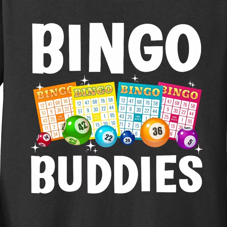 Bingo Buddies Design For Bingo Lover Bingo Player Kids Long Sleeve Shirt