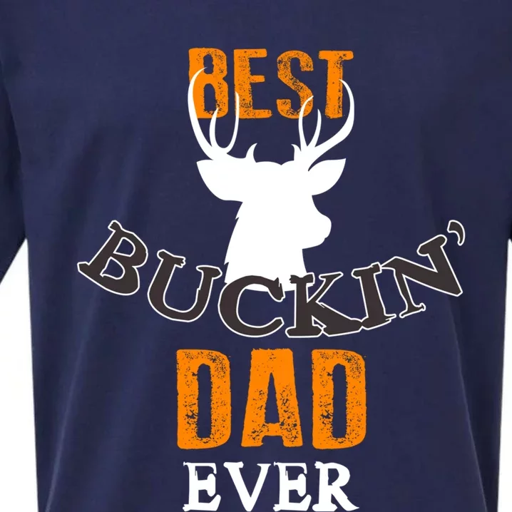 Best Buckin Dad Ever Gift Sueded Cloud Jersey T-Shirt