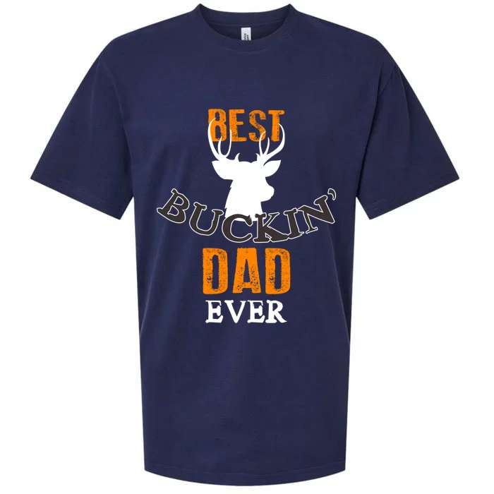 Best Buckin Dad Ever Gift Sueded Cloud Jersey T-Shirt