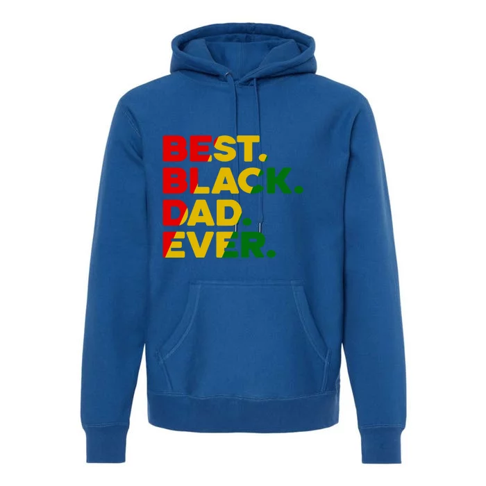 Best Black Dad Ever Gift Premium Hoodie