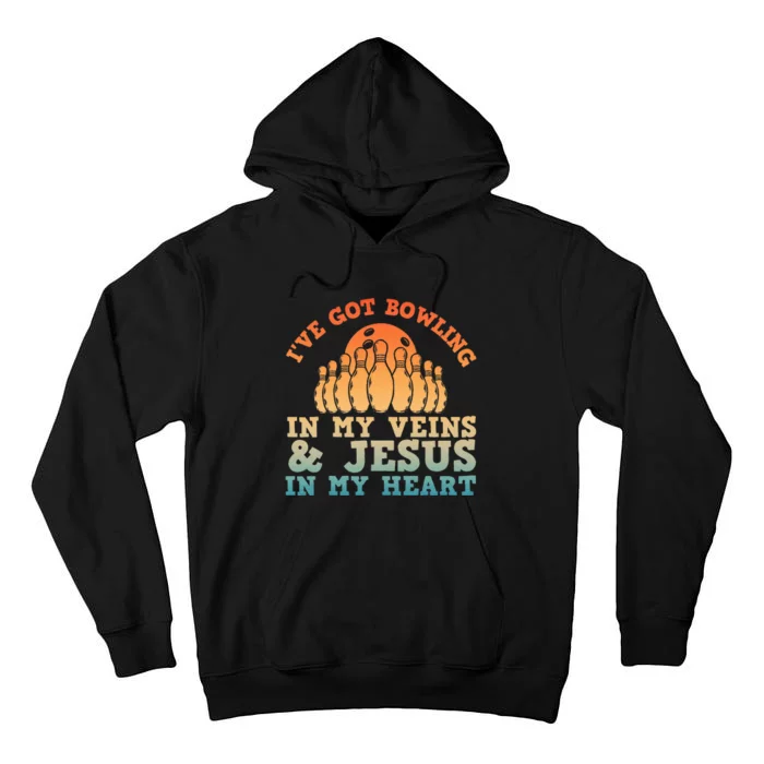 Best Bowling Design For Women Jesus Christian Bowling Tall Hoodie