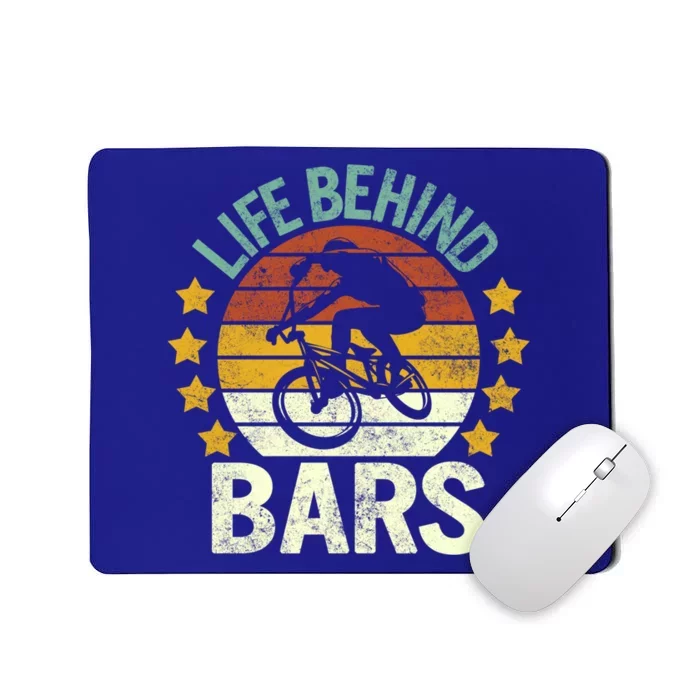 Bmx Bike Dad Life Behind Bars Fathers Day Mountain Husband Cute Gift Mousepad