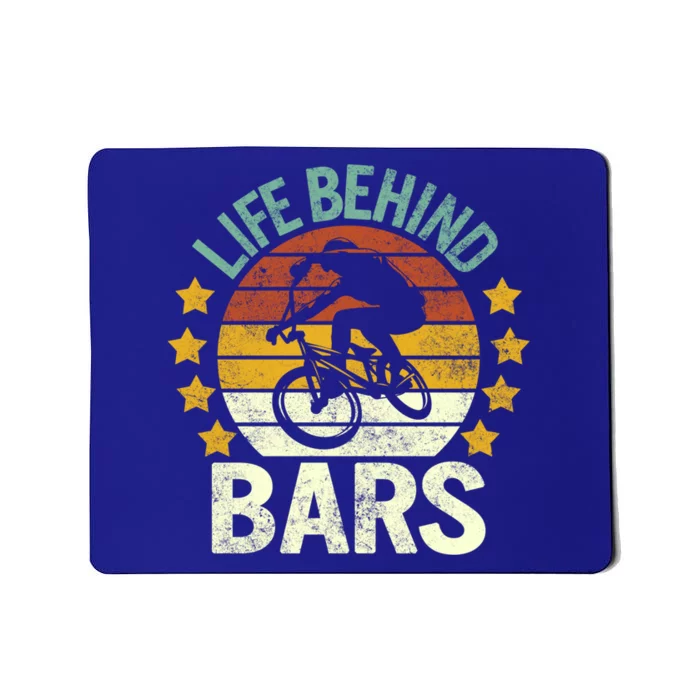 Bmx Bike Dad Life Behind Bars Fathers Day Mountain Husband Cute Gift Mousepad