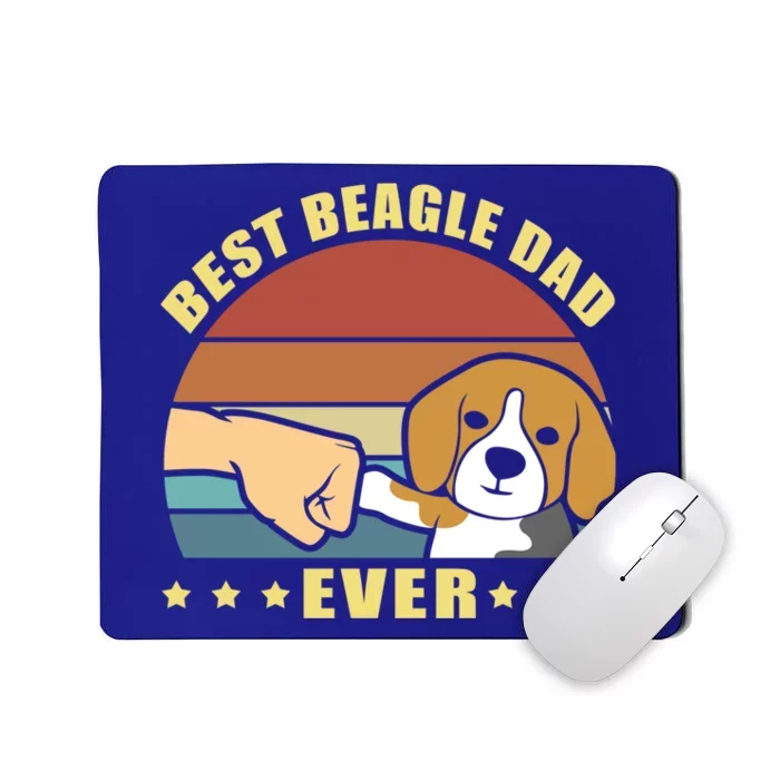 Best Beagle Dad Ever Dog Owner Father Funny Gift Mousepad