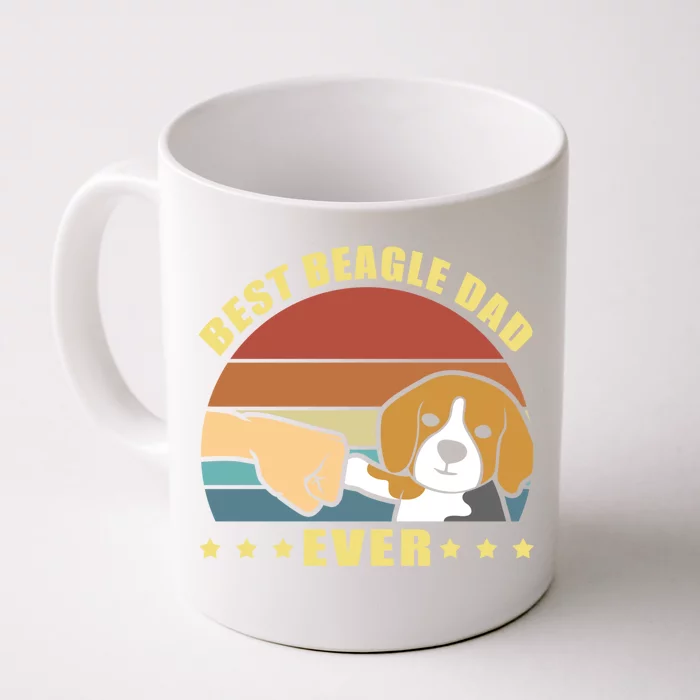 Best Beagle Dad Ever Dog Owner Father Funny Gift Front & Back Coffee Mug