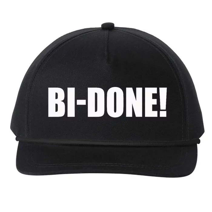 Bidone Biden Done Biden Stops The Presidential Campaign Snapback Five-Panel Rope Hat