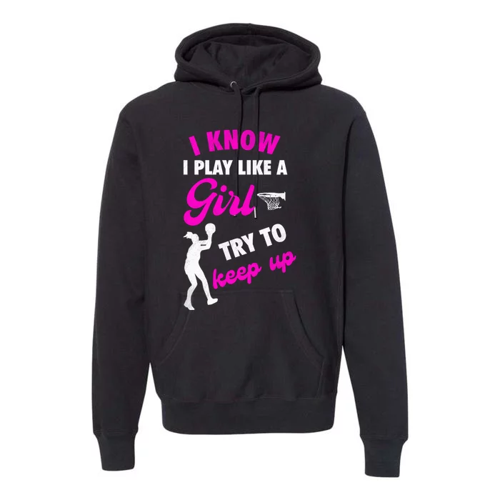 Basketball Baller Dunking Premium Hoodie