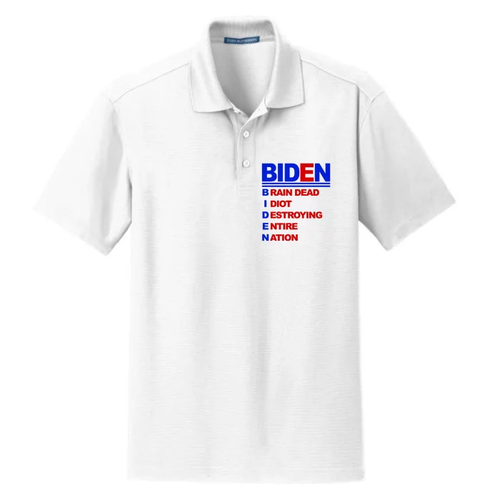 Biden Brain Dead Idiot Destroying Entire Nation Dry Zone Grid Performance Polo