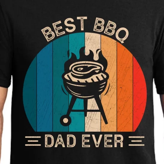 Best Bbq Dad Ever Retro Bbq Graphic Father's Day Meaningful Gift Pajama Set