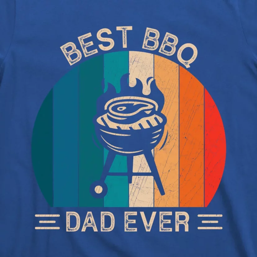 Best Bbq Dad Ever Retro Bbq Graphic Father's Day Meaningful Gift T-Shirt