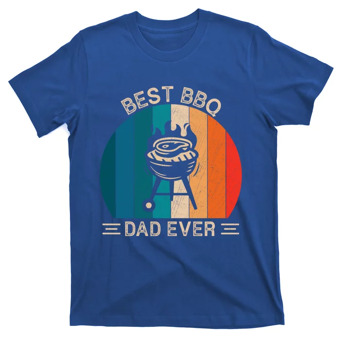 Best Bbq Dad Ever Retro Bbq Graphic Father's Day Meaningful Gift T-Shirt