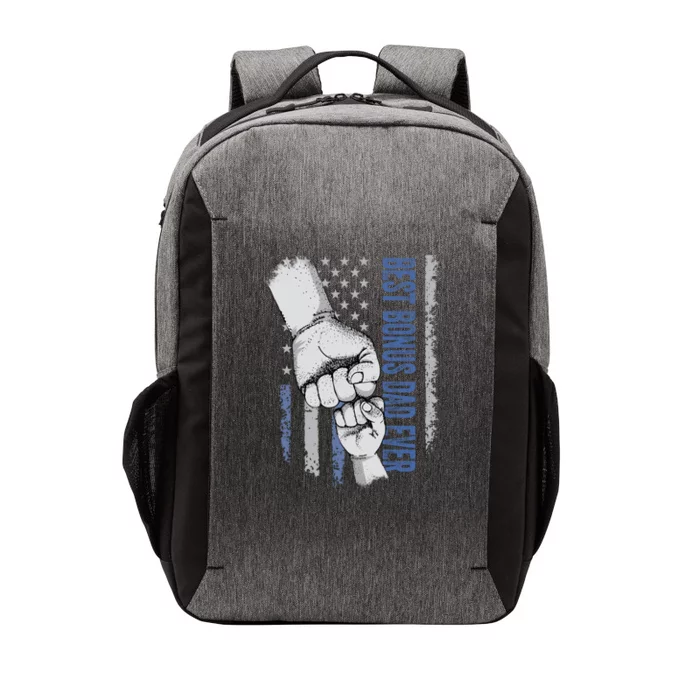 Best Bonus Dad Ever American Flag Fathers Day Gift Dad Great Gift Vector Backpack