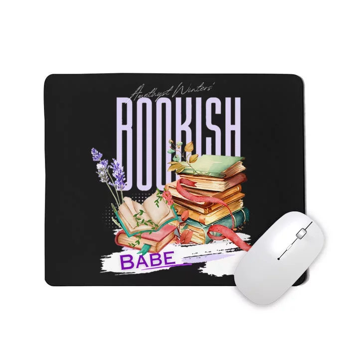 Bookish Babe Dark Romance Merch Funny Mousepad