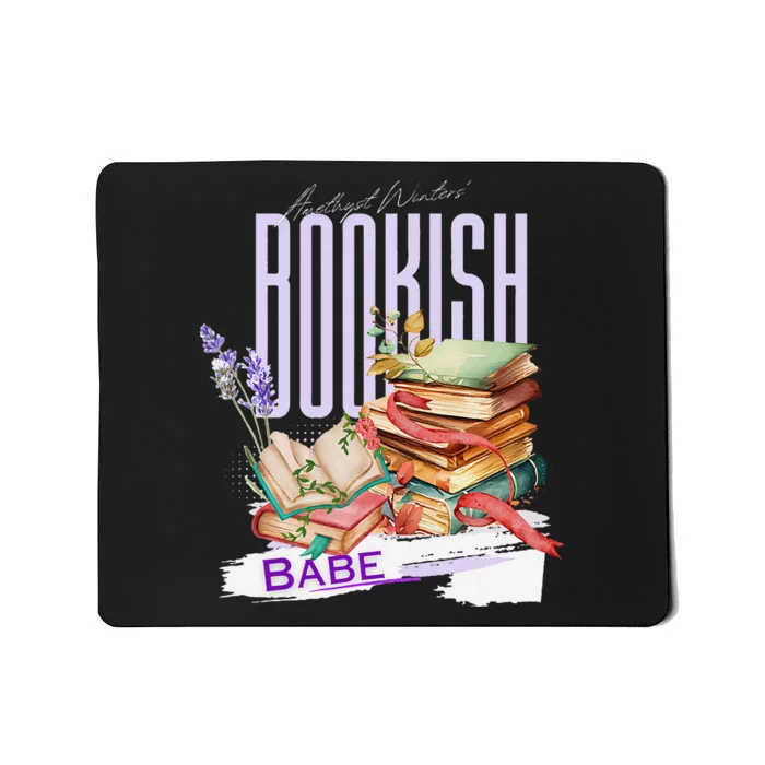 Bookish Babe Dark Romance Merch Funny Mousepad