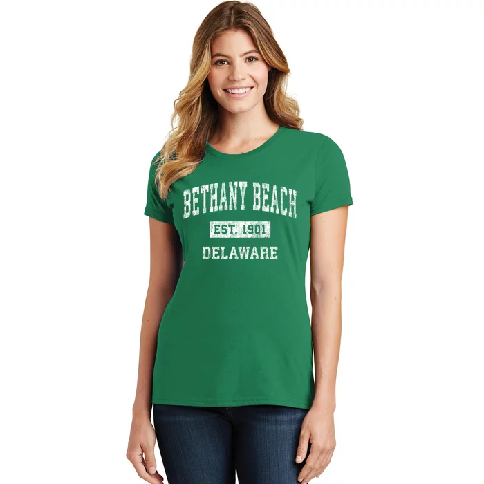 Bethany Beach Delaware De Vintage Sports Women's T-Shirt