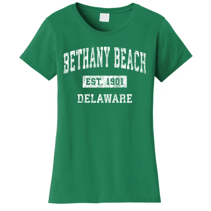 Bethany Beach Delaware De Vintage Sports Women's T-Shirt