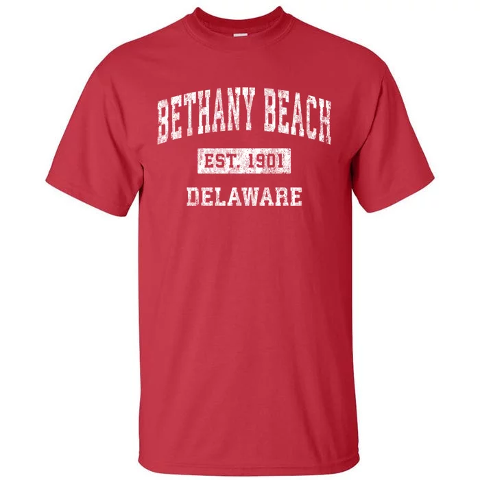 Bethany Beach Delaware De Vintage Sports Tall T-Shirt