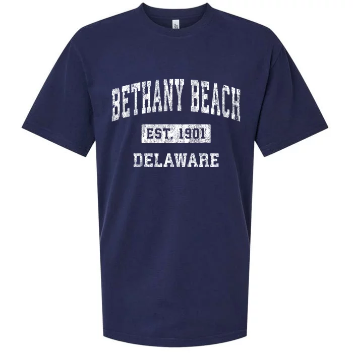 Bethany Beach Delaware De Vintage Sports Sueded Cloud Jersey T-Shirt