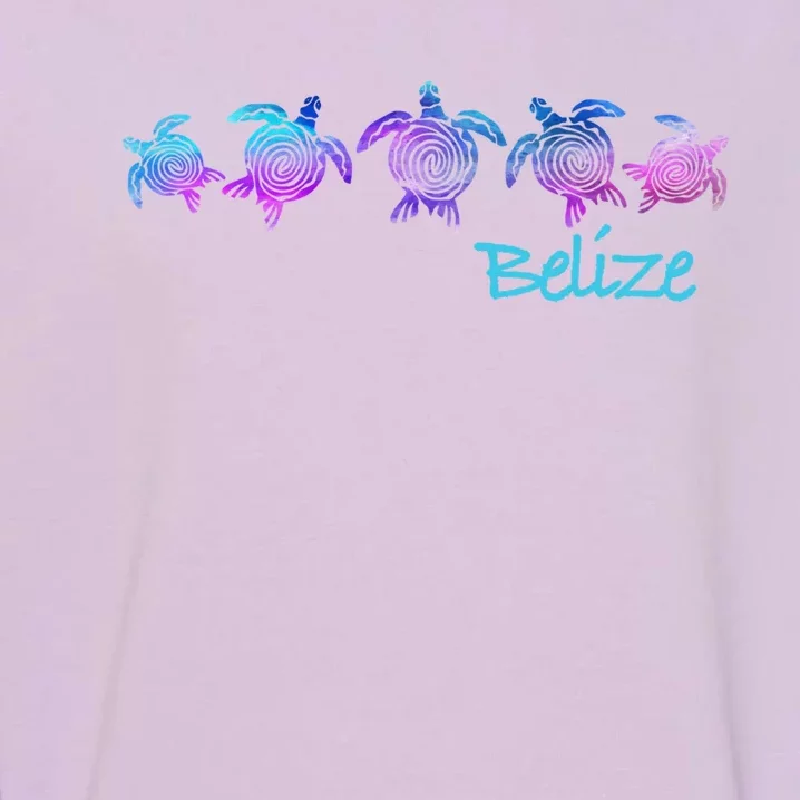 Belize Beach Design / Tribal Turtle Gift Garment-Dyed Sweatshirt