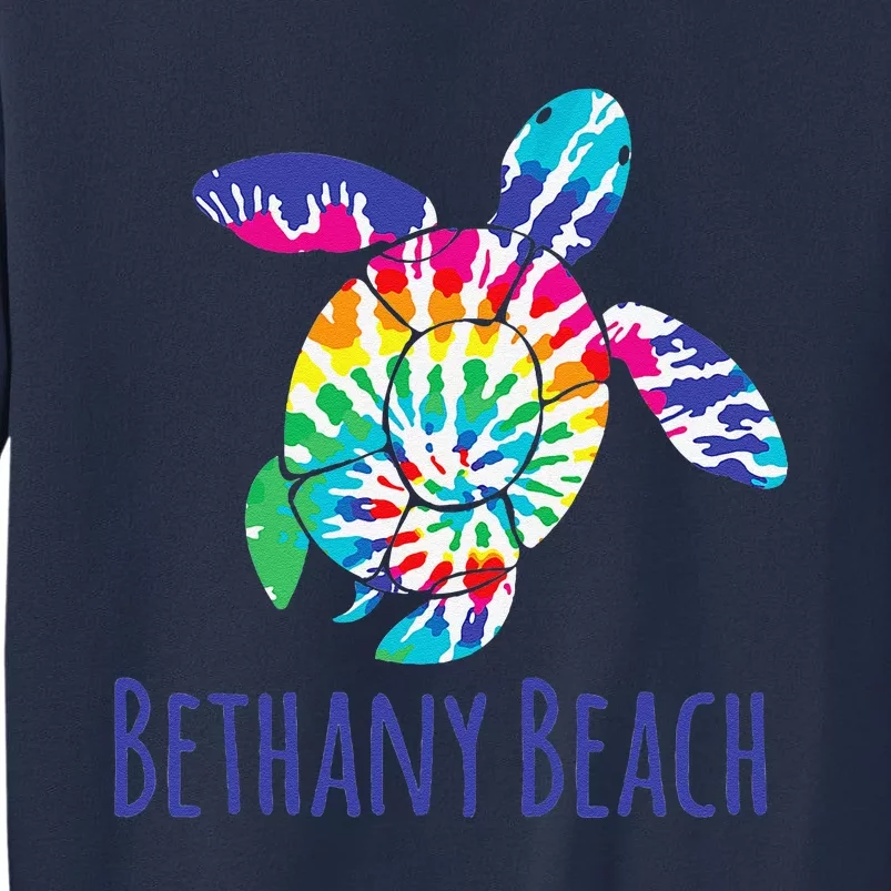 Bethany Beach Delaware Batik Tie Dye Boho Loggerhead Turtle Sweatshirt