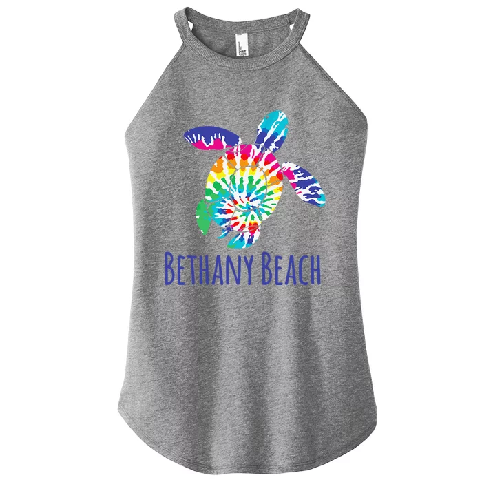 Bethany Beach Delaware Batik Tie Dye Boho Loggerhead Turtle Women’s Perfect Tri Rocker Tank