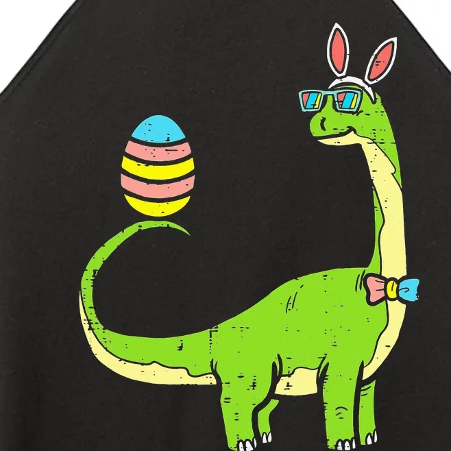 Brontosaurus Bunny Ears Egg Easter Day Dinosaur Dino Women’s Perfect Tri Rocker Tank