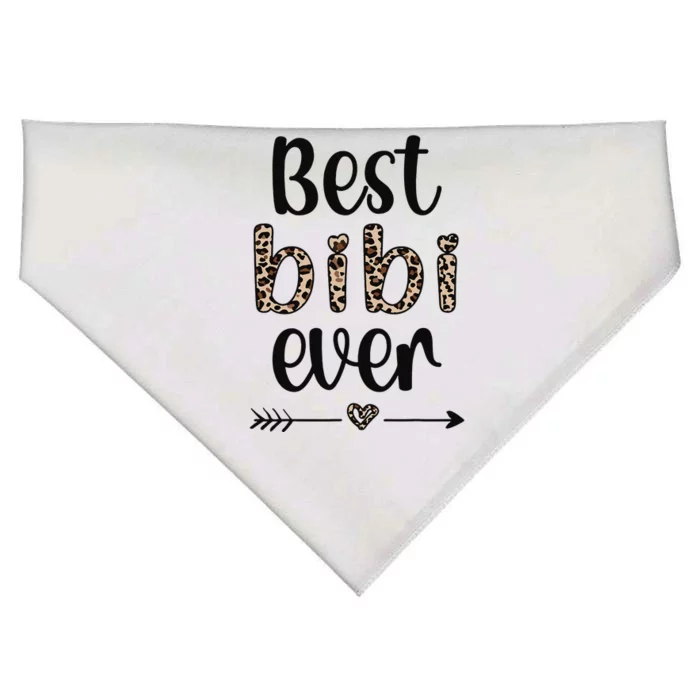 Best Bibi Ever Bibi Grandmother Proud Bibi Grandma USA-Made Doggie Bandana