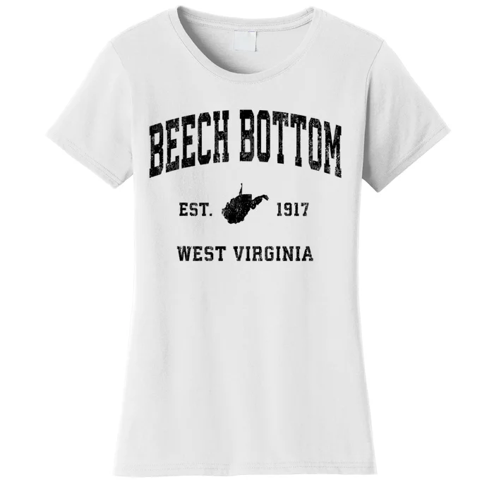 Beech Bottom Est 1917 West Virginia Wv Vintage Athletic Sports Women's T-Shirt