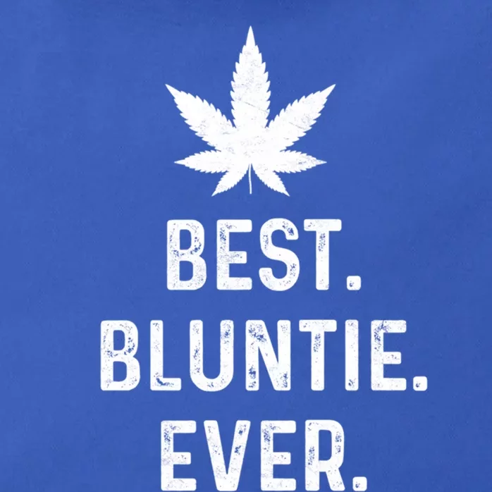 Best Bluntie Ever Funny Stoner Aunt Auntie Marijuana Weed Great Gift Zip Tote Bag