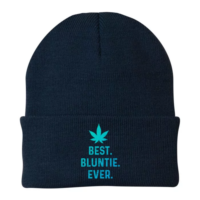 Best Bluntie Ever Funny Stoner Aunt Auntie Marijuana Weed Great Gift Knit Cap Winter Beanie