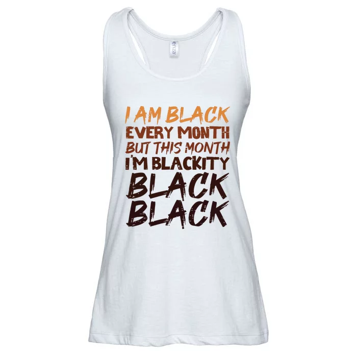 Blackity Black Every Month Black History Bhm African Gift Ladies Essential Flowy Tank