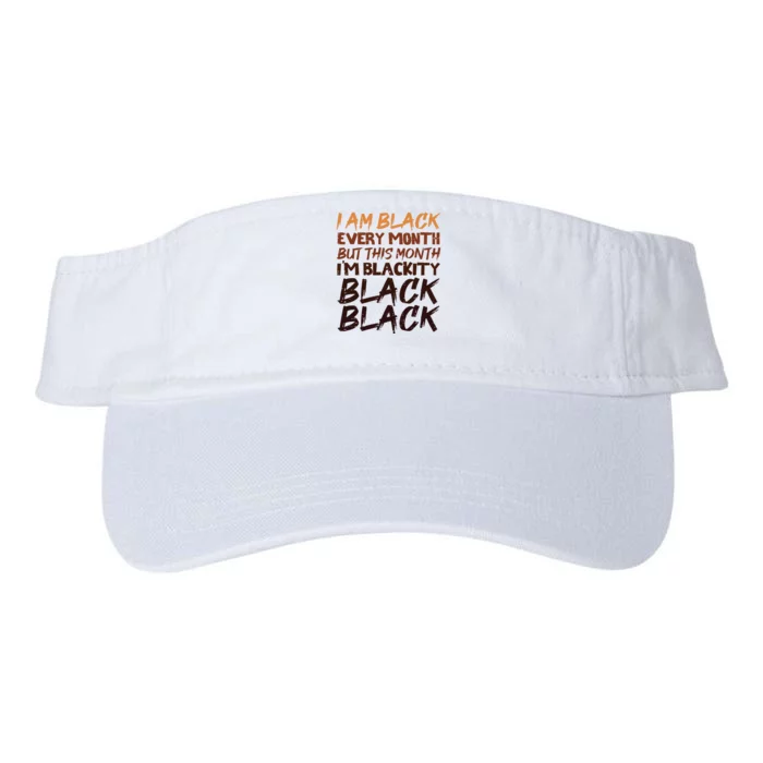 Blackity Black Every Month Black History Bhm African Gift Valucap Bio-Washed Visor