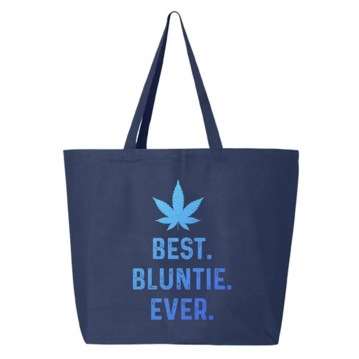 Best Bluntie Ever Funny Stoner Aunt Auntie Marijuana Weed Great Gift 25L Jumbo Tote