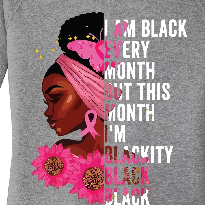 Blackity Black Every Month Black History Bhm African Gift Women's Perfect Tri Tunic Long Sleeve Shirt