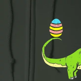 Brontosaurus Bunny Ears Egg Easter Day Dinosaur Dino Full Zip Hoodie