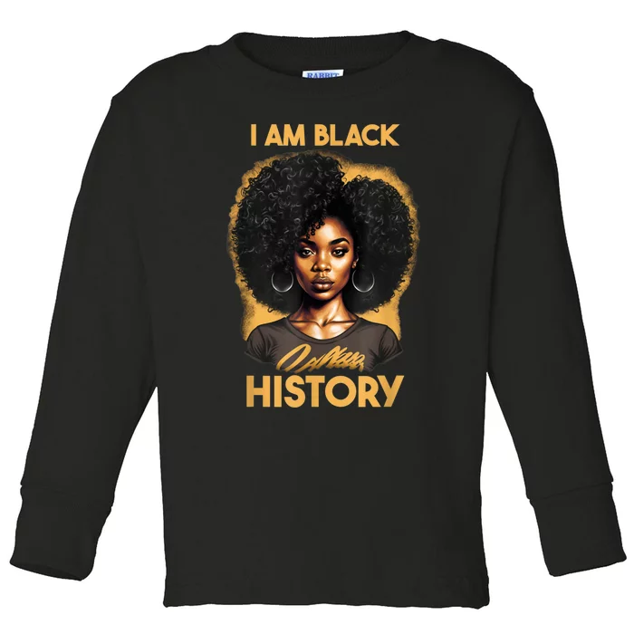 Blackity Black Every Month Black History BHM African Gifts Toddler Long Sleeve Shirt