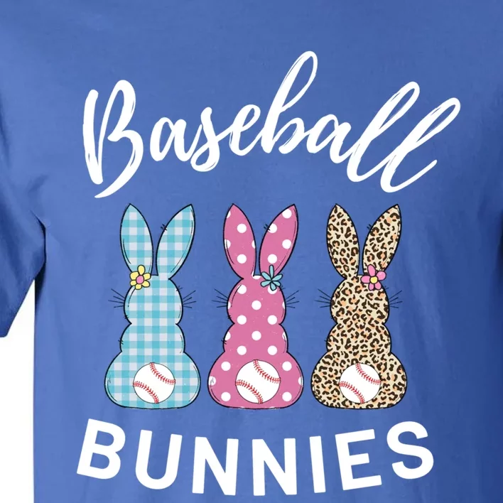 Baseball Bunnies Easter Bunny Mom Funny Gift Tall T-Shirt