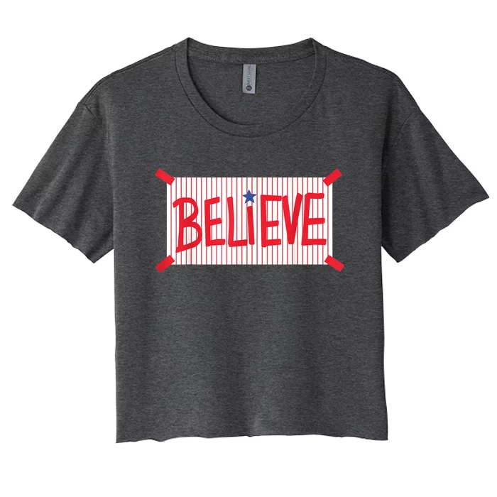 Believe Women's Crop Top Tee