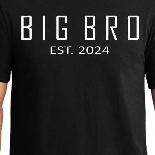 Big Bro Est 2024 Funny First Time Brother Promoted Pajama Set