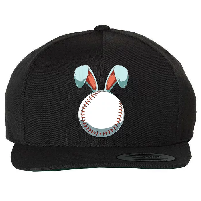 Baseball Bunny Easter Holiday Sport Lover Wool Snapback Cap